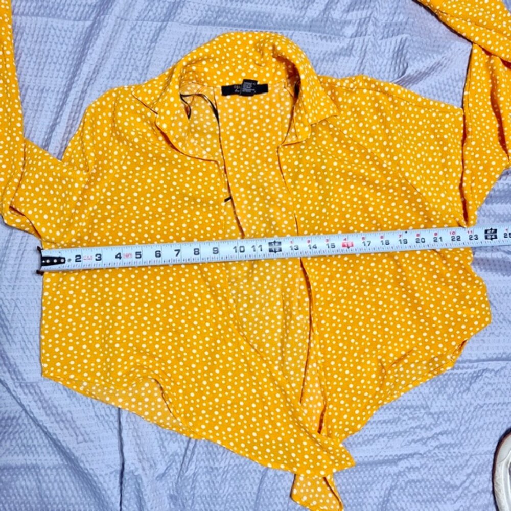 Forever 21 Contemporary Women's Polka Dot Tie Crop Top Size XS - Picture 6 of 7